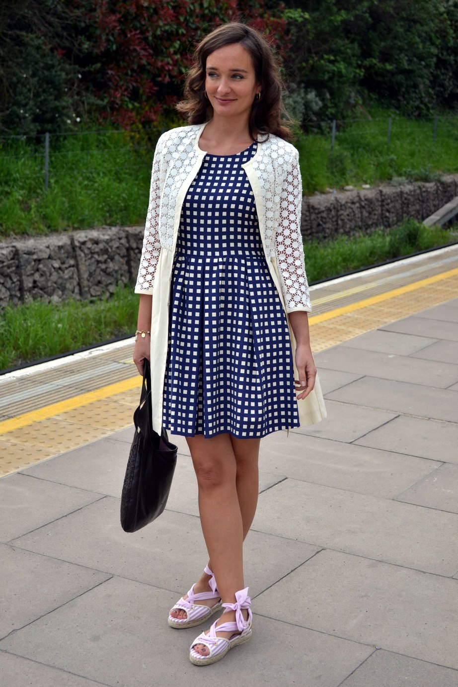 Blue-vichy-gingham-checked-max-and-co-dress